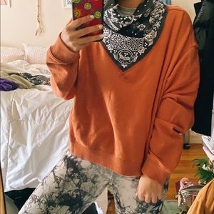 Free people bandana crewneck